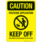 Pesticide Application Sign, (SI-6496)