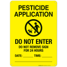 Pesticide Application Sign, (SI-6497)