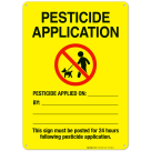 Pesticide Application Sign