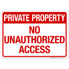 Private Property No Trespassing Private Dock No Landing Sign