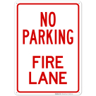 No Parking Fire Lane Sign, (SI-65025)