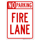 Delaware No Parking Fire Lane Sign