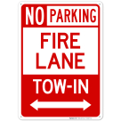 North Carolina No Parking Fire Lane Tow In Sign