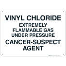 Vinyl Chloride Extremely Flammable Gas Under Pressure Sign