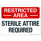 Sterile Attire Required Sign