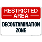 Decontamination Zone Sign
