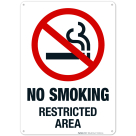No Smoking Restricted Area Sign