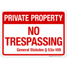 Connecticut No Trespassing Private Property Sign