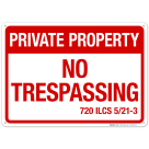 Illinois No Trespassing Private Property Sign