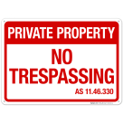 Alaska No Trespassing Private Property Sign