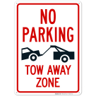 No Parking Tow Away Zone Sign, (SI-65219)