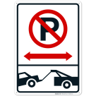 Tow Away No Parking Tow Away Zone Sign