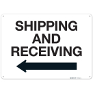 Shipping And Receiving With Left Arrow Sign