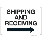 Shipping And Receiving With Right Arrow Sign