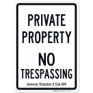 Connecticut Private Property No Trespassing Sign