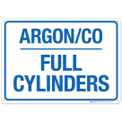 Argon Co Full Cylinders Sign