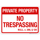 Massachusetts No Trespassing Private Property Sign