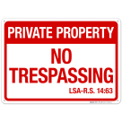 Louisiana No Trespassing Private Property Sign