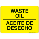 Waste Oil Bilingual Sign
