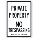 Mississippi Private Property No Trespassing Sign