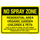 No Spray Zone Sign, (SI-6540)