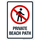 Private Beach Path With Graphic Sign