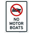 No Motor Boats Sign