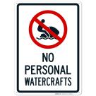 No Personal Watercraft With Jet SKI Symbol Sign