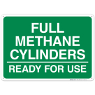 Full Methane Cylinders Sign