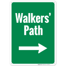 Walkers' Path Right Sign