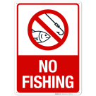 No Fishing With Graphic Sign, (SI-65973)