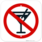 No Drinking Alcohol Symbol Sign