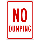 No Dumping Sign, (SI-66044)