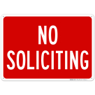 No Soliciting Sign, (SI-66341)