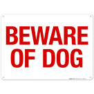 Beware Of Dog Sign, (SI-66428)