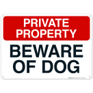 Private Property Beware Of Dogs Sign, (SI-66430)