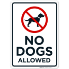 No Dogs Allowed Sign With Graphic Sign