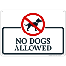 No Dogs Allowed With Graphic Sign, (SI-66562)