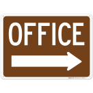Office With Right Arrow Sign