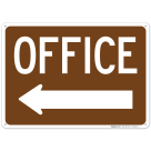 Office With Left Arrow Sign