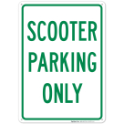 Scooter Parking Only Sign