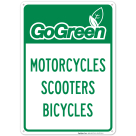 Gogreen Motorcycles Scooters Bicycles Sign