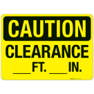 Clearance OSHA Sign