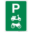 Parking Scooter And Bike Sign