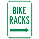 Bike Racks Right Arrow Sign