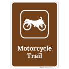 Motorcycle Trail Sign,(SI-67311)