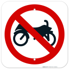 No Motorbiking Symbol Sign