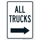 All Trucks With Right Arrow Sign,(SI-67393)