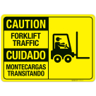Forklift Traffic ANSI Bilingual Sign