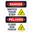 Watch Your Step OSHA Bilingual Sign